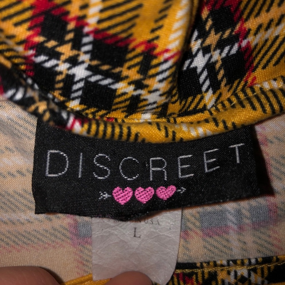 Yellow Plaid Dress - Picture 3 of 4